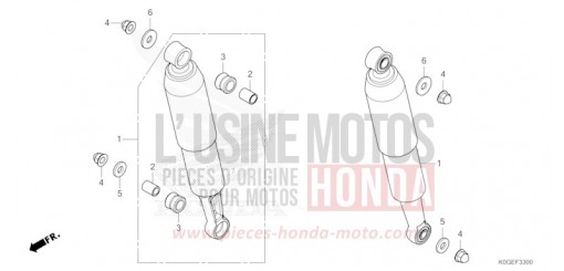 COUSSIN ARRIERE C125AN de 2022
